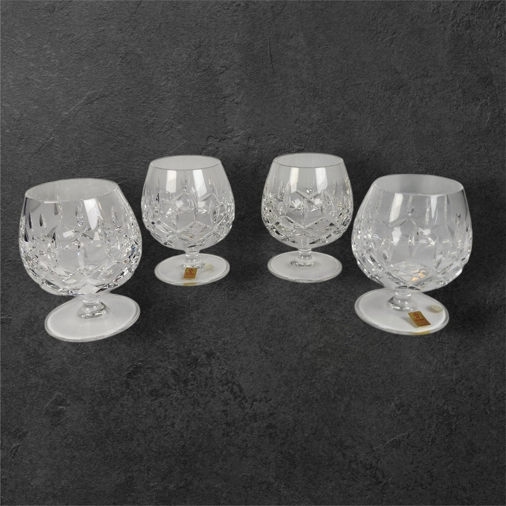 Set of 4 Nachtmann Bleikristall 24% Lead Crystal Brandy Cognac Glasses Classic